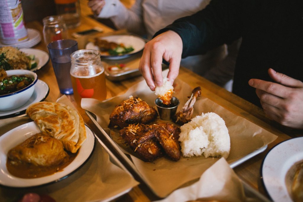 Fried Chicken Combo at Hat Yai Restaurant